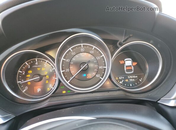 JM1GL1UM0M1608674 2021 MAZDA 6 Gray Вид щитка приладів
