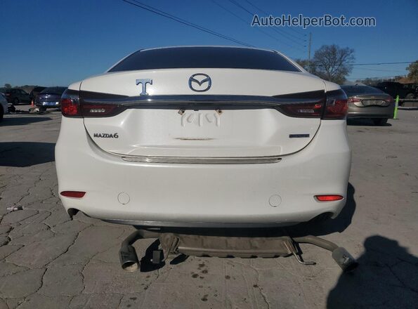 JM1GL1UM6M1610543 2021 MAZDA 6 White Вид ззаду