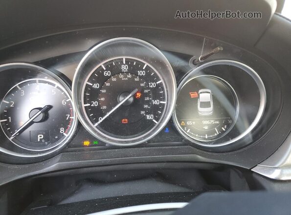 JM1GL1UM7M1601852 2021 MAZDA 6 White Вид щитка приладів