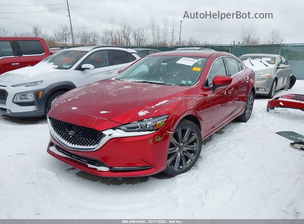 JM1GL1VM1M1616183 2021 MAZDA 6 Red Front left