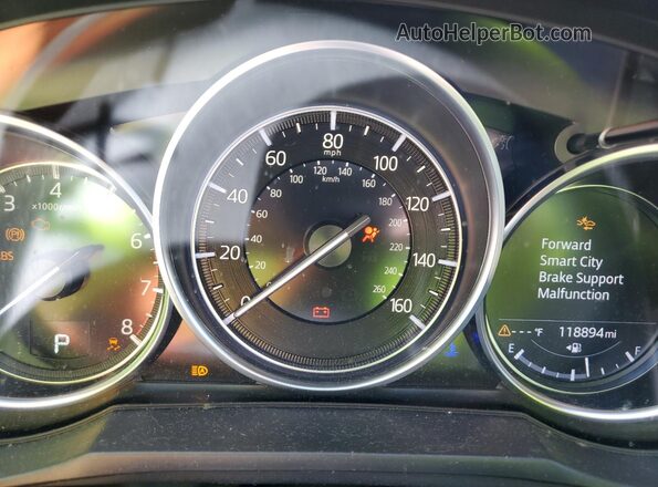 JM1GL1VM5M1617031 2021 MAZDA 6 Black Vista del cuadro de instrumentos