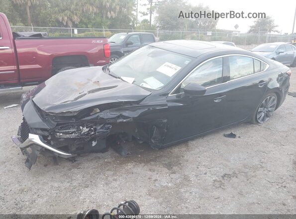 JM1GL1VM9K1505538 2019 MAZDA 6 Black Առջևի ձախ երեք քառորդ տեսարան