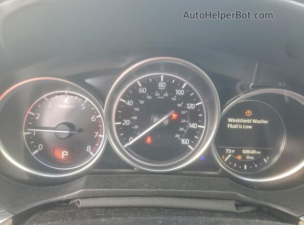 JM1GL1VM9M1607697 2021 MAZDA 6 Blue Вид щитка приладів