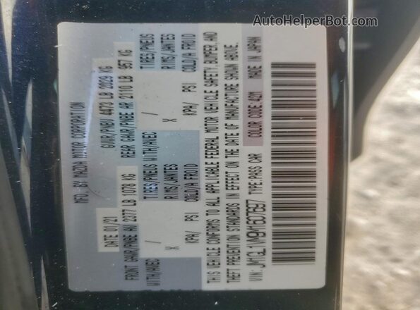 JM1GL1VM9M1607697 2021 MAZDA 6 Blue Вид підкапотного простору