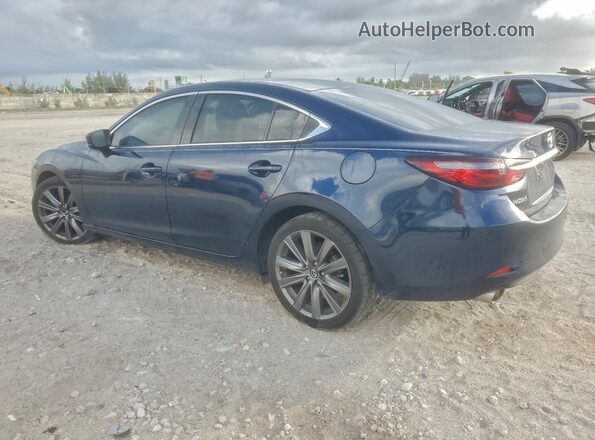 JM1GL1VM9M1607697 2021 MAZDA 6 Blue Задня ліва чверть
