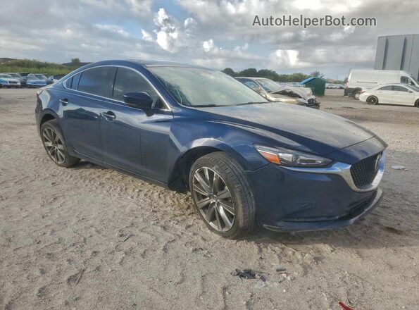 JM1GL1VM9M1607697 2021 MAZDA 6 Blue Передня права чверть