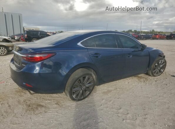 JM1GL1VM9M1607697 2021 MAZDA 6 Blue Задня права чверть