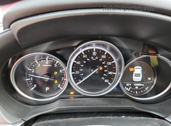 JM1GL1VM9M1618098 2021 MAZDA 6 Red Instrument cluster view