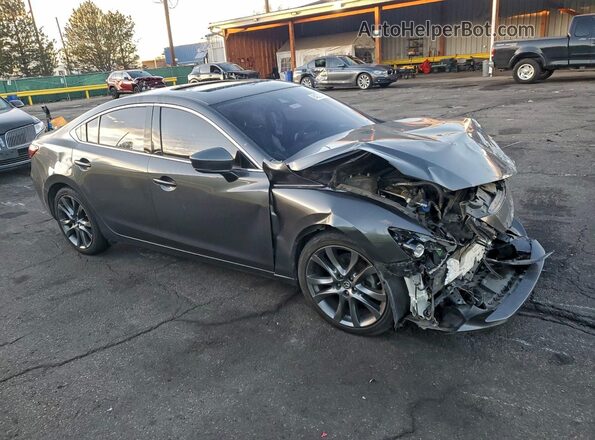 JM1GL1W56H1153826 2017 MAZDA 6 Gray წინა მარჯვენა