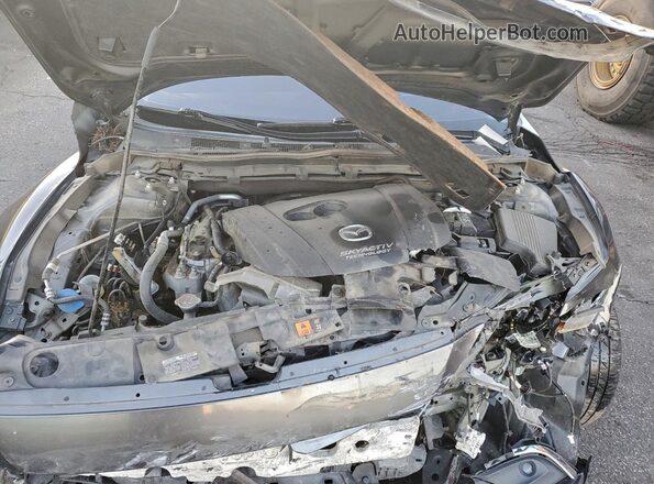 JM1GL1W56H1153826 2017 MAZDA 6 Gray უკანა სალონის ხედი