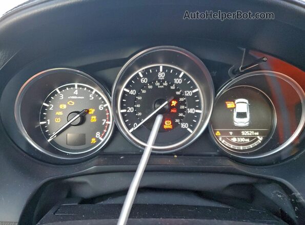 JM1GL1W56H1153826 2017 MAZDA 6 Gray ხელსაწყოთა პანელის ხედი