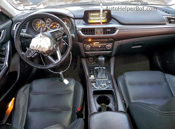 JM1GL1W56H1153826 2017 MAZDA 6 Gray წინა პანელის ხედი