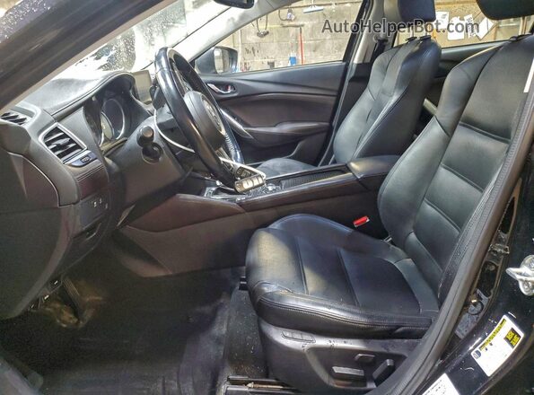 JM1GL1W58H1136641 2017 MAZDA 6 Black Front interior view