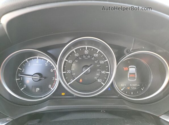 JM1GL1WY0M1605466 2021 MAZDA 6 Gray Widok zestawu wskaźników