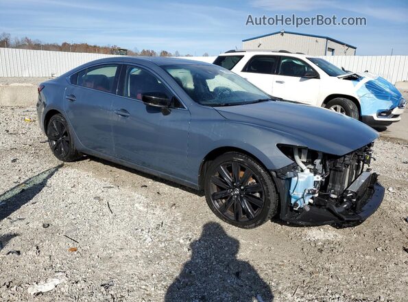 JM1GL1WY0M1605466 2021 MAZDA 6 Gray Przód prawy