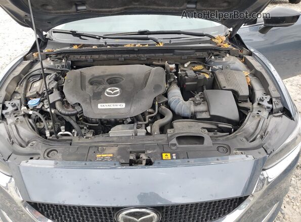 JM1GL1WY3M1601637 2021 MAZDA 6 Blue Vista interior trasera