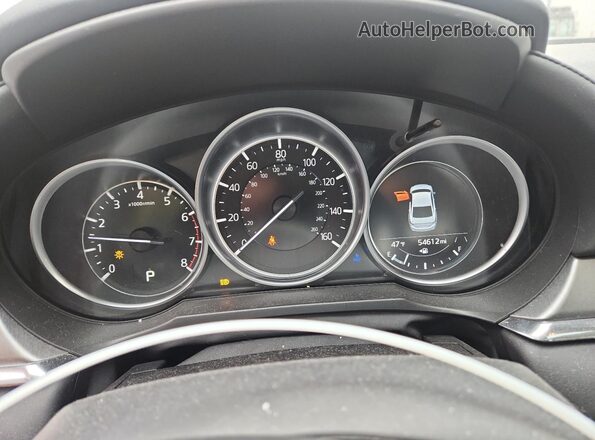 JM1GL1WY5M1604779 2021 MAZDA 6 Blue Vista del cuadro de instrumentos