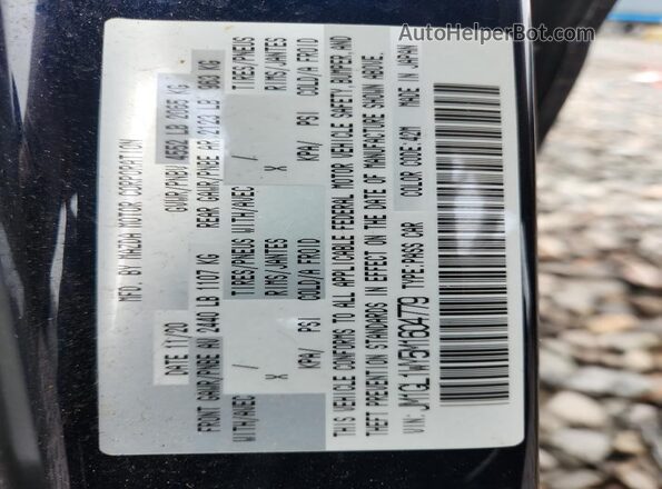 JM1GL1WY5M1604779 2021 MAZDA 6 Blue Vista del compartimento del motor