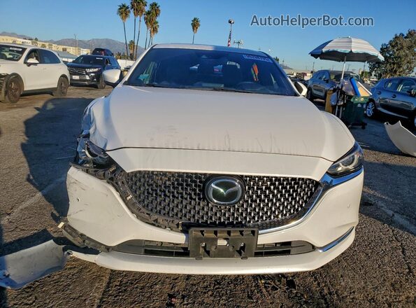 JM1GL1XY3M1604553 2021 MAZDA 6 White Front view