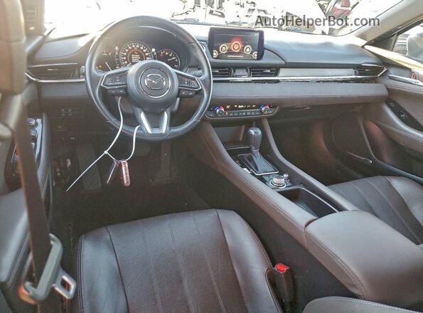 JM1GL1XY3M1604553 2021 MAZDA 6 White Dashboard view