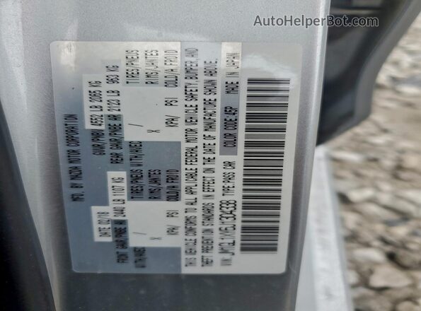 JM1GL1XY6J1304338 2018 MAZDA 6 Silver Widok komory silnika