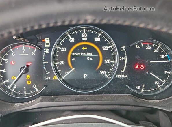 JM1GL1XY6J1304338 2018 MAZDA 6 Silver Widok zestawu wskaźników