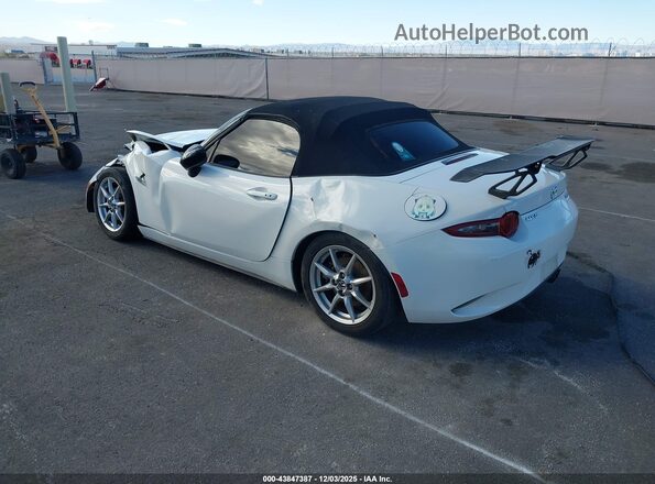 JM1NDAB71G0106963 2016 MAZDA MX-5 MIATA White Rear left