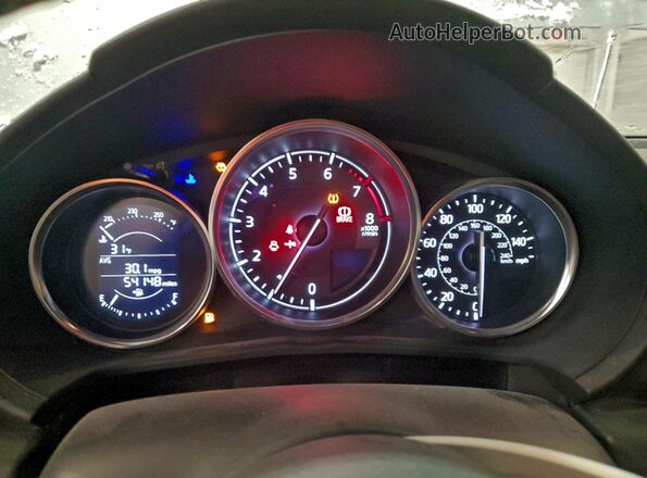 JM1NDAC77G0107615 2016 MAZDA MX-5 White Instrument cluster view