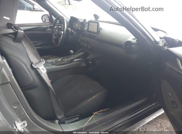 JM1NDAC77K0306236 2019 MAZDA MX-5 MIATA Gray Widok wnętrza z przodu