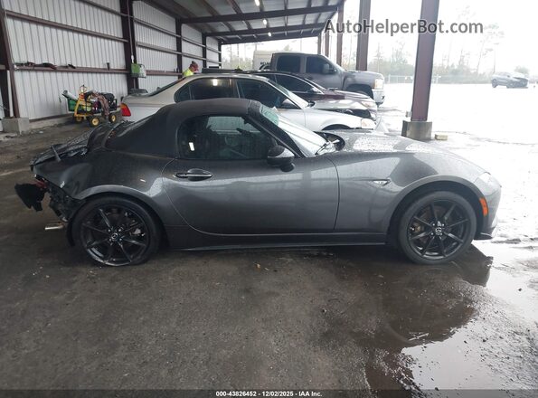 JM1NDAC77K0306236 2019 MAZDA MX-5 MIATA Gray Widok wnętrza z tyłu