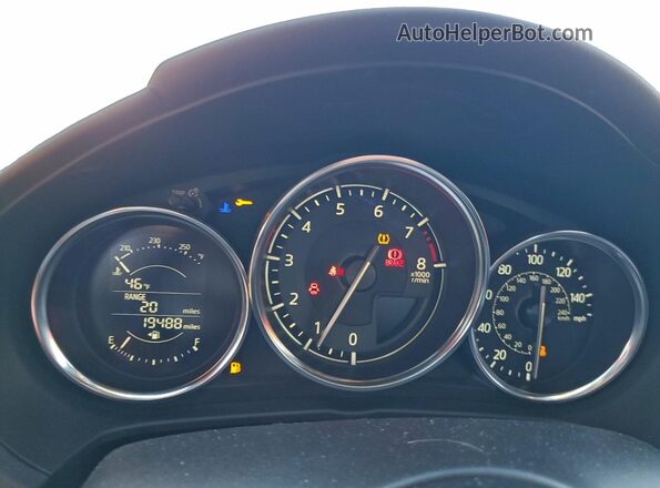 JM1NDAC77L0415703 2020 MAZDA MX-5 Red Вид щитка приладів