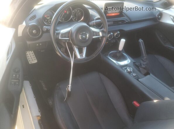 JM1NDAD70K0307579 2019 MAZDA MX-5 White წინა პანელის ხედი