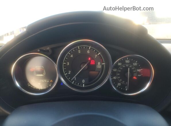 JM1NDAD70K0307579 2019 MAZDA MX-5 White ხელსაწყოთა პანელის ხედი
