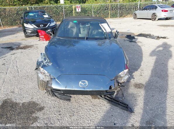 JM1NDAD73G0102328 2016 MAZDA MX-5 MIATA Blue Вид задньої частини салону