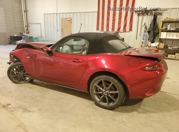 JM1NDAD76K0306825 2019 MAZDA MX-5 Burgundy Rear left
