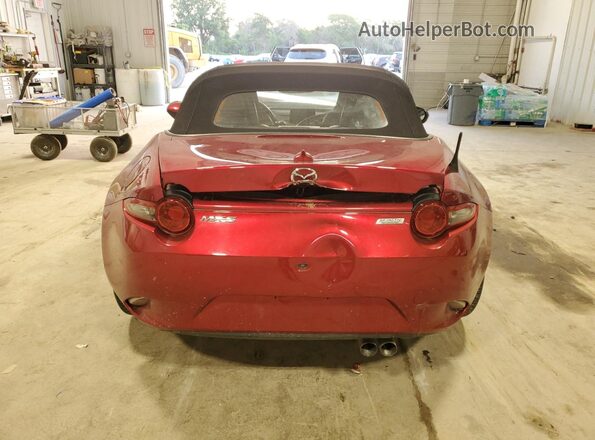 JM1NDAD76K0306825 2019 MAZDA MX-5 Burgundy Rear view