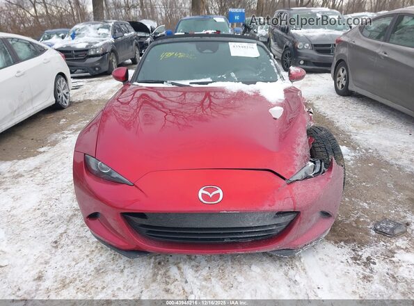JM1NDAD78S0655470 2025 MAZDA MX-5 MIATA Red Вид задньої частини салону