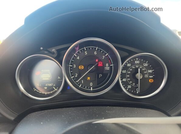 JM1NDAL70K0309270 2019 MAZDA MX-5 White Vista del cuadro de instrumentos