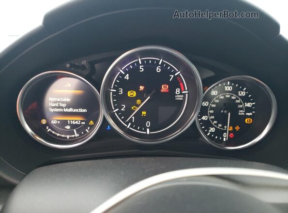 JM1NDAL71R0607675 2024 MAZDA MX-5 Gray ხელსაწყოთა პანელის ხედი