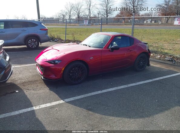 JM1NDAL73S0657130 2025 MAZDA MX-5 MIATA RF Red Առջևի ձախ երեք քառորդ տեսարան