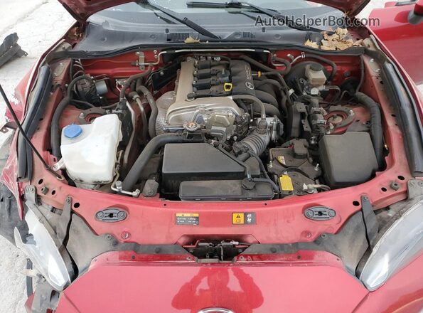 JM1NDAM71K0304853 2019 MAZDA MX-5 Red Vista interior trasera
