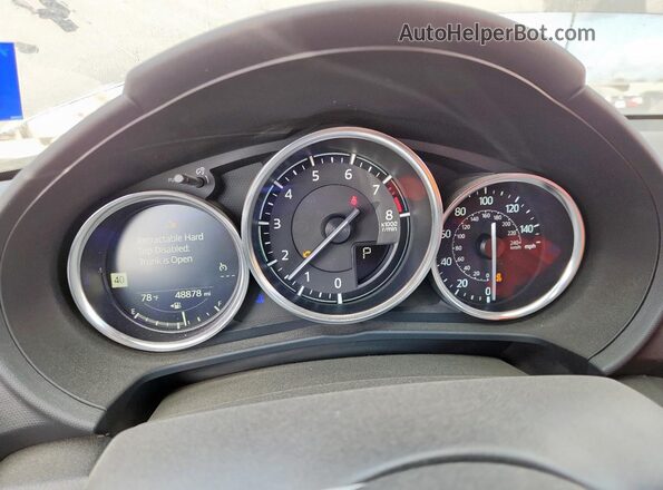JM1NDAM73M0451792 2021 MAZDA MX-5 Gray ხელსაწყოთა პანელის ხედი