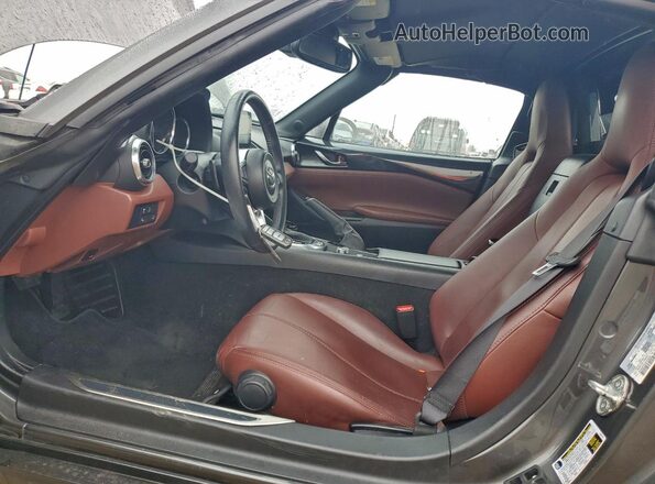 JM1NDAM74H0102632 2017 MAZDA MX-5 Серый Вид салона спереди