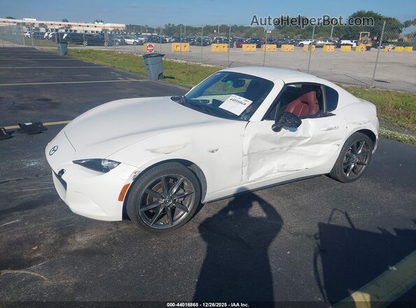 JM1NDAM77J0202925 2018 MAZDA MX-5 MIATA RF White Vista tres cuartos delantera izquierda