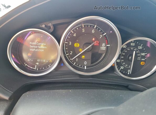 JM1NDAM79M0450906 2021 MAZDA MX-5 Gray ხელსაწყოთა პანელის ხედი