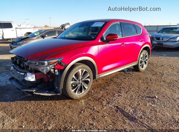 JM3KFBDM1N1631820 2022 MAZDA CX-5 Red წინა მარცხენა ხედი სამი მეოთხედიდან