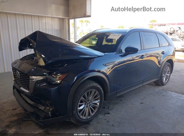 JM3KKAHD7R1180947 2024 MAZDA CX-90 Blue Передня ліва чверть