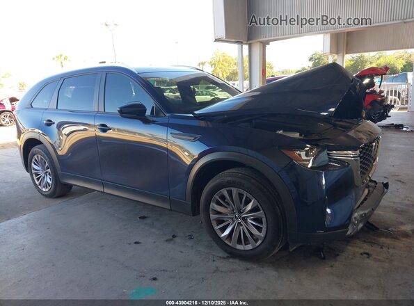 JM3KKAHD7R1180947 2024 MAZDA CX-90 Blue Вид задньої частини салону