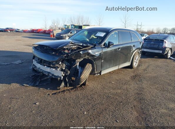 JM3KKBHA6R1185553 2024 MAZDA CX-90 PHEV Черный Передняя левая четверть