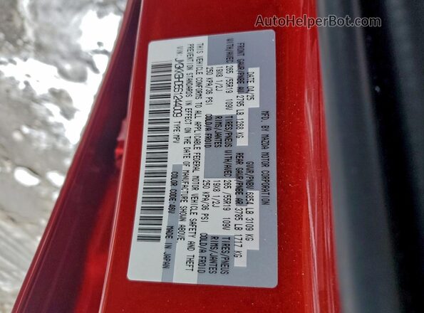 JM3KKBHD5S1244009 2025 MAZDA CX-90 Red 